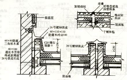 屋頂變形縫構(gòu)造做法